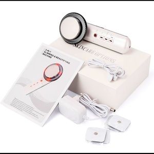 SKINCARE OPTIONS: 3 in 1 Ultrasonic Cavitation Machine. Color: white